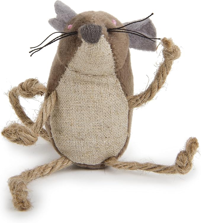 Petlinks (2 Count) Lil' Critters Mice Catnip Cat Toys - Brown, 2 Count