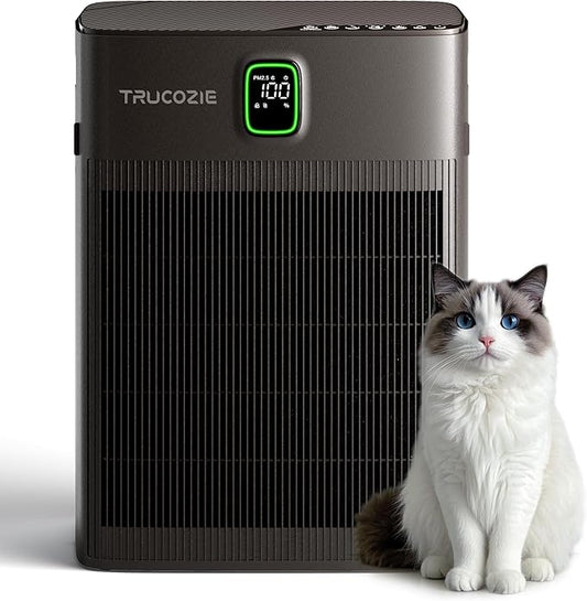 T554 Air Purifier for Home Up to 2000 Ft² in 1 Hr with Washable Pre-Filter, Air Purifier for Home Pets with PM 2.5 Air Quality Display, Sleep Mode for Allergies, Dust, Smoke, Grayish Brown