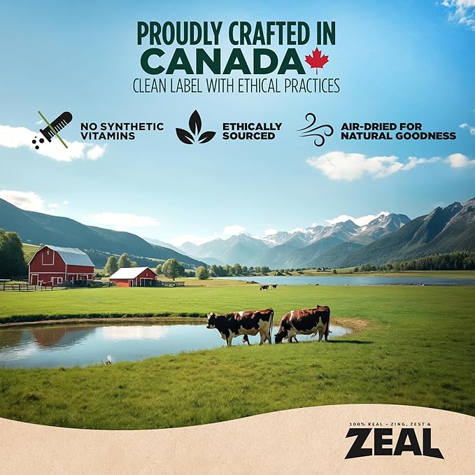 ZEAL Canada Air-Dried Salmon & Turkey Recipe for Cats - Superfood Omega-3 Rich, Dual-Protein, Grain Free, No Fillers, Complete Nutrition (Salmon & Turkey, 14.1 oz)