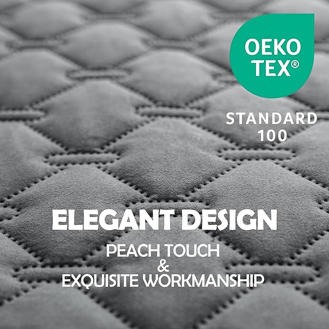 gogobunny 100% Double-Sided Waterproof Dog Bed Cover Pet Blanket Sofa Couch Furniture Protector for Puppy Large Dog Cat, Reversible (68x82 Inch (Pack of 1), Dark Grey/Light Grey)