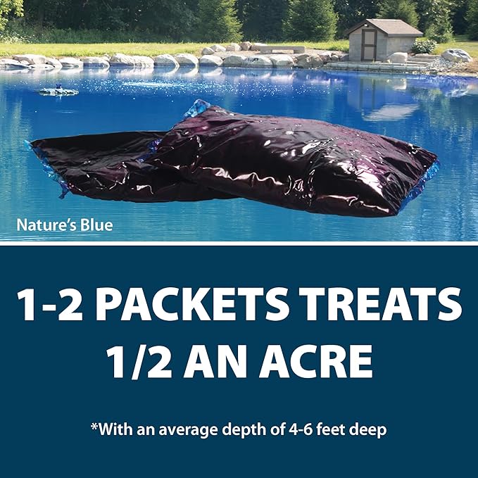 Airmax Black DyeMond Pond Dye Packets Natural Water Colorant for Ponds, Beneficial UV Blocking Color Concentrate, Maintain Clean & Clear Water, Fish, Bird & Animal Safe, 16 Packet