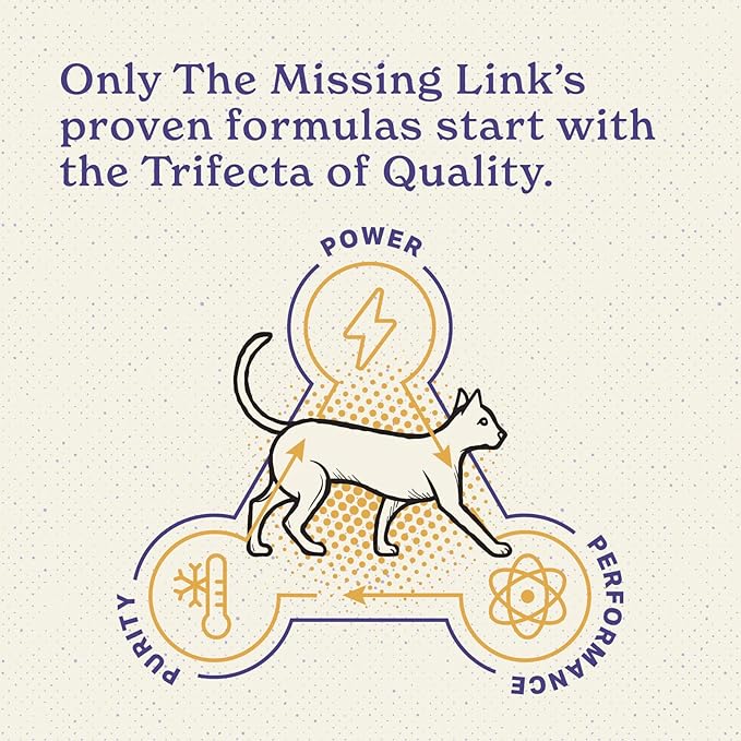 The Missing Link Feline Superfood Supplement Powder 6oz Bag, Veterinarian Formulated, Balanced Omega 3 & 6 for Healthy Skin & Coat, Digestion, Immunity & Overall Cat Health
