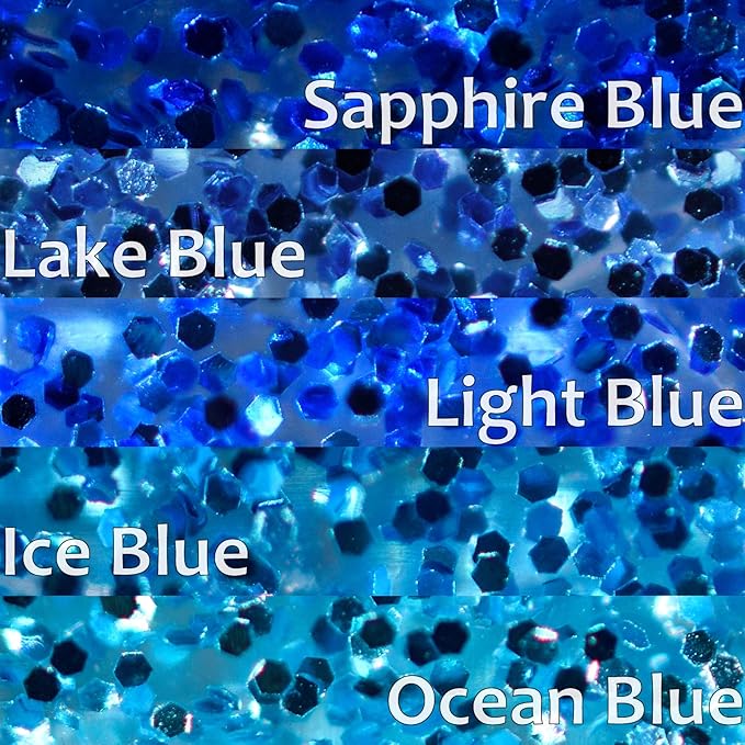 zetpo 100 pcs Cat Nail Caps | Cat Claw Covers | with Adhesives and Applicators (XS, 5X Blue Glitter Shades)