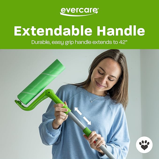 Evercare Easy-Store Mega 25 Layer Extended Handle Pet Lint Roller