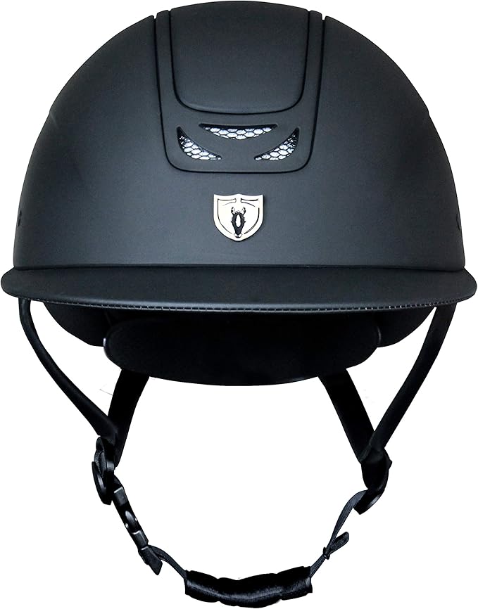 TIPPERARY EQUESTRIAN Horse Riding Helmet - Royal Wide Brim - English Style Protective Horseback Riding Apparel - Safety Helmet with Cooling Ventilation