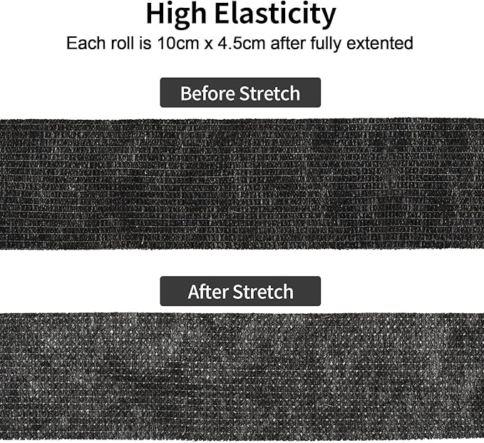 Self Adhesive Bandage Wrap 4 in x 5 Yds Vet Wrap for Horses Elastic Bandage for Ankle Wrist Athletic Tape Self Adherent Cohesive Bandage Wrap Sports Tape, 12 Pack