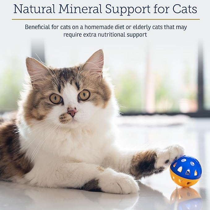 Rx Vitamins Feline Minerals - Taurine for Cat Heart Health - Calcium for Joint Supplement - Immune Support for Cats with Magnesium & Potassium - Skin and Coat Supplement - 8oz