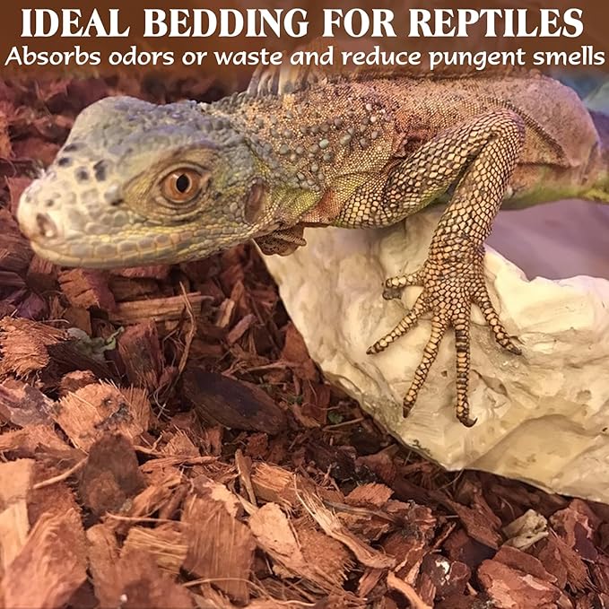 ZeeDix 10LB Coco Fiber Chips Substrate for Reptiles, 72 Quart Coconut Fiber Husk Substrate Mulch Coco Chips Bricks Reptiles Bedding for Geckos, Lizards, Tortoises, Ball Python, Frogs