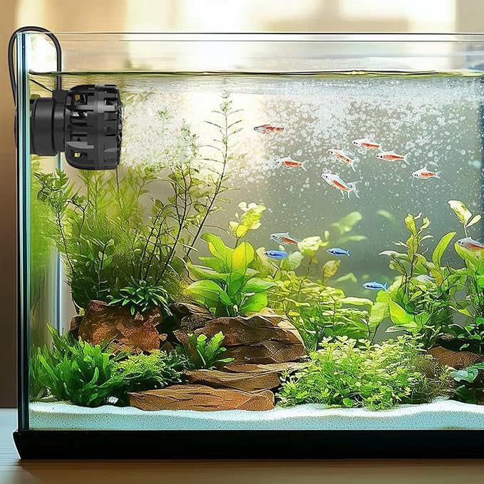 hygger Aquarium Wave Maker for 10-20 Gallon Fish Tanks, Adjustable DC Power Heads for Aquarium with Controller, Aquarium Circulation Pump With Magnetic Base for Saltwater Freshwater Tank 790 GPH