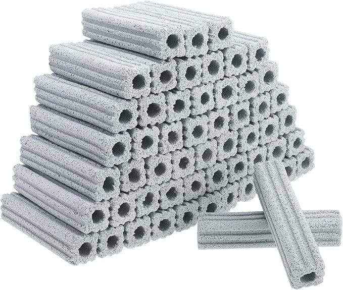 RealPlus Ceramic Bio Filter Media for Aquarium Sump Canister Pond Fish Tank, Vast Surface Area (6.2" Length / 56pcs)