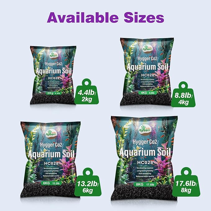 Upgraded Aquarium Soil Water Grass Mud, Ideal for Fish Tank Aquascaping Aquarium Substrate Soil for Plants and Shrimps, No Need to Wash (17.6 Pounds)