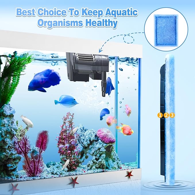 8/16/32 Pack Rite-Size B Filter Cartridges Compatible with MarineLand Penguin PRO Power Filters 100/125/175 & Original Penguin Power Filter 150 - Rite-Size B Replacement Filter Cartridges