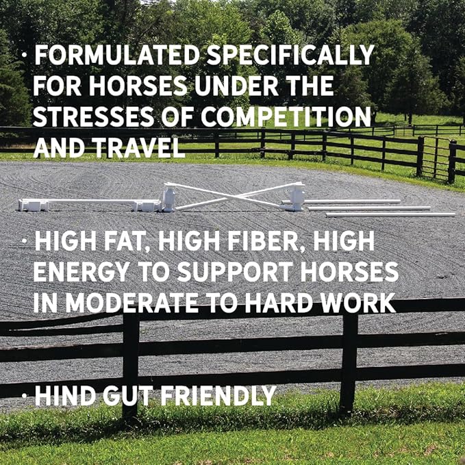 New Country Organics | Elite Horse Feed for Horses Under The Stresses of Competition and Travel | Corn-Free and Soy-Free | 14% Protein | Certified Organic and Non-GMO | Grain & Oats Feeder 40 lbs