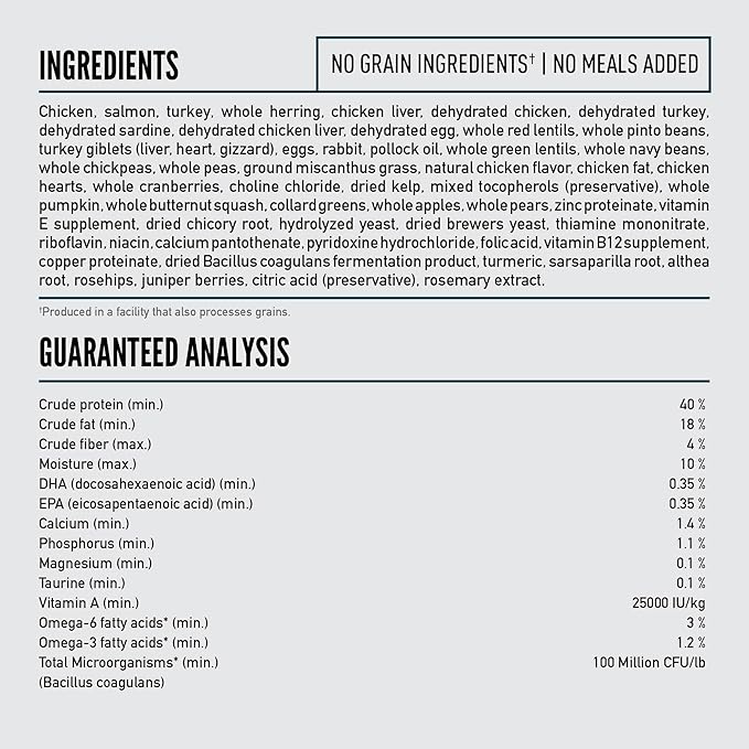 ORIJEN Guardian 8 Grain Free High Protein Premium Dry Cat Food 10lb Bag