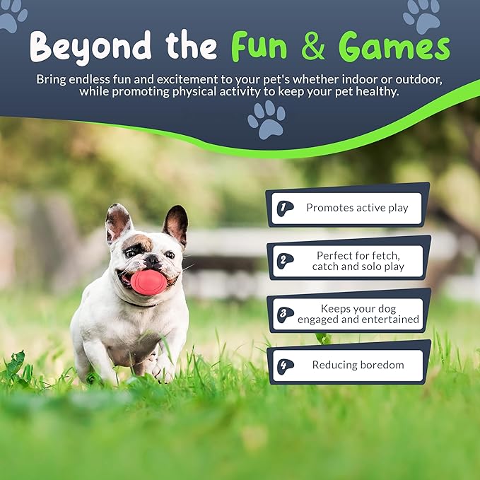 SuperFetch Dog Balls 1.5 Inch - Squeaky Dog Toys for Small Dogs and Puppies - Rubber Balls for Fetch, Training, Teething, Boredom and Solo Play - 6 Pack