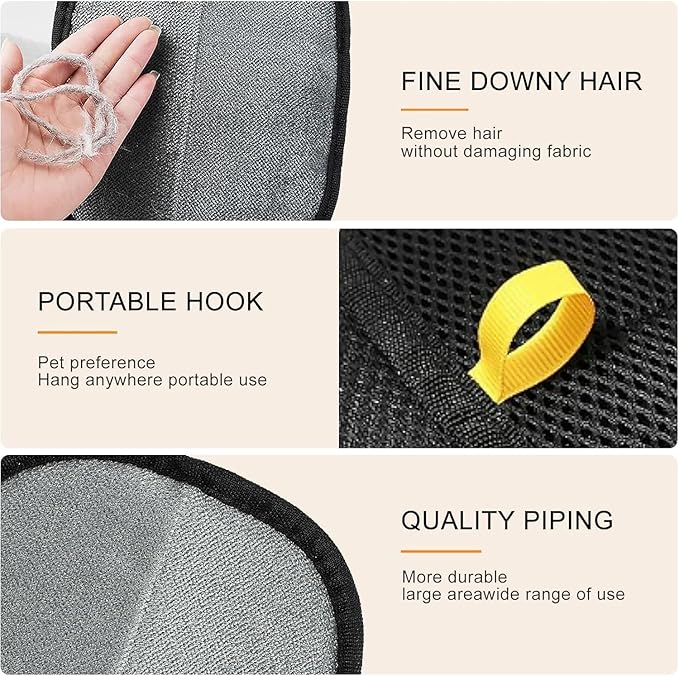 2 pcs Electrostatic Gloves Pet Hair Removal, 2025 Pet Hair Remover Glove,Cat Grooming Gloves,Reusable Pet Hair Remover Tool for Clothing, Couch, Carpet, Car Seat (2 pcs)