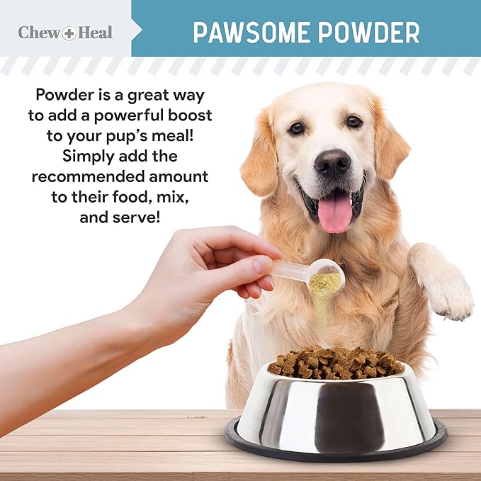 12-in-1 Multivitamin Powder for Dogs - 5.4 oz of Puppy and Senior Dog Vitamins and Supplements - Advanced Formula with Glucosamine, Omega 3,6,9, Vitamins, Probiotics, and More - Made in The USA