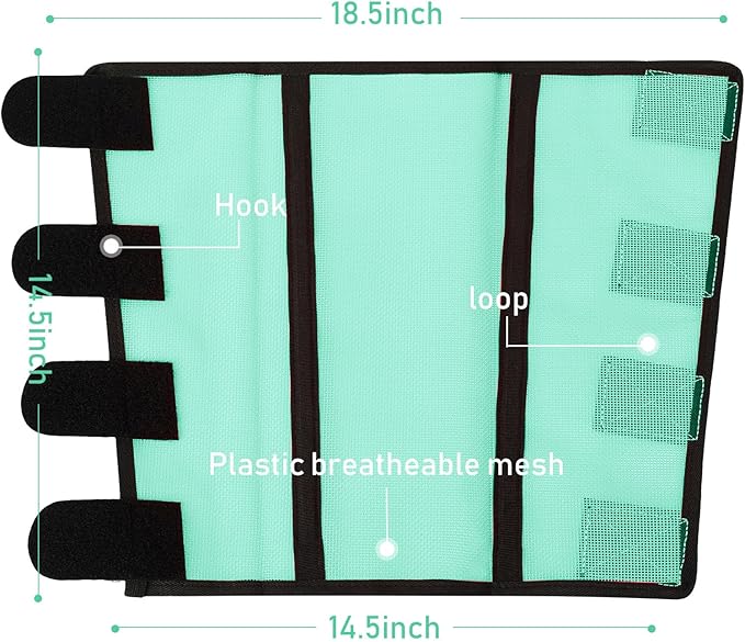 Jexine 12 Fly Boots for Horse Set of 12 Loose Breathable Mesh Horse Fly Sheets Protective Horse Leg Wraps Leggings for Preventing Flies and Mosquitoes Bites(Green)