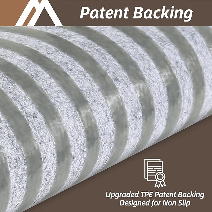 COSY HOMEER Stair Treads for Wooden Steps 9"x28" Washable Indoor Carpet Stair Treads Non Slip Soft Polyester Stair Carpet Tread Reusable Stair Runner Rugs for Kids, Elders,Pets,Medium Grey,4pcs