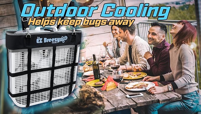 Southwestern Equine EZ Breezy Box Fan Holder, Horse Stall Classic Fan Bag, Stable Supplies, Horse Fan (2 Pack Black)