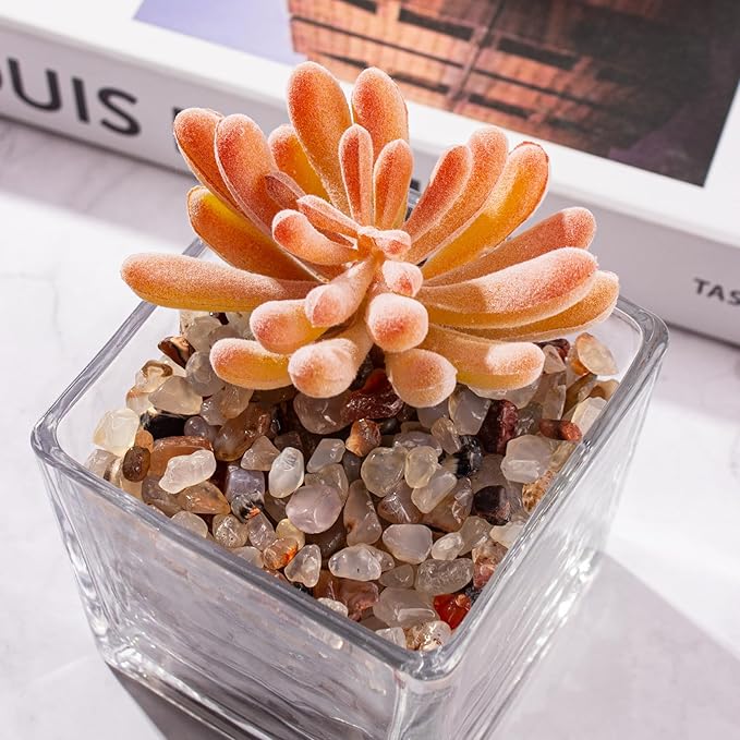 White Agate Crushed Stones Crystal Chips Bulk 3 Lb, Natural Tumbled Crushed Stones Decorative Pebbles Bulk for Vases Filler, Aquarium Gravel Rocks, Succulent Plants Decor