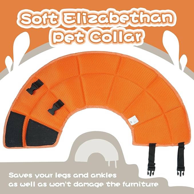 Dog Cone Collar After Surgery, Adjustable Soft Recovery Cone for Small Dogs to Stop Licking, Light-Weight Comfortable Elizabethan Collar for Dogs Anti-Bite Lick Protective Wound