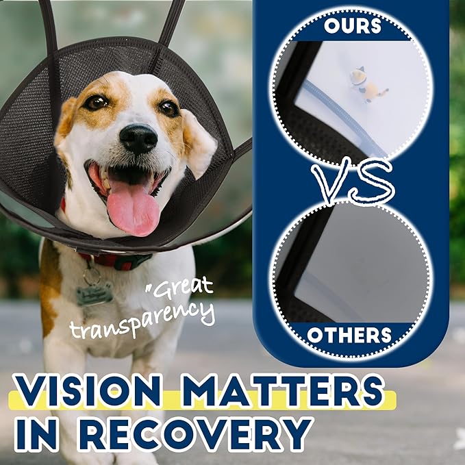 Soft Dog Cone Collar, Comfortable Pet Recovery Neck Collars After Surgery for Extra Large Dogs, Plastic Breathable Elizabethan Dog Head Circle Stop Licking, Adjustable Cones 37cm Long (XXL Pink)