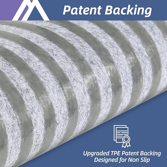 COSY HOMEER Edging Stair Treads Non-Slip Carpet Mat 28inX9in Indoor Stair Runners for Wooden Steps, Edging Stair Rugs for Kids and Dogs, 100% Polyester TPE Backing (7pc, Navy)