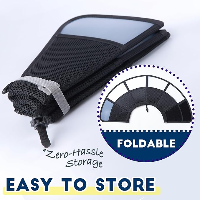 Soft Dog Cone Collar, Comfortable Pet Recovery Neck Collars After Surgery for Large Medium Dogs, Plastic Breathable Elizabethan Dog Head Circle Stop Licking, Adjustable Cones 25cm /10" Long (L Black)