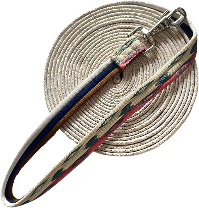 Premium Horse Training Lunge Line with Alloy Trigger Buckle for Accurate Equestrian Training of 26 Foot (8 Meters)