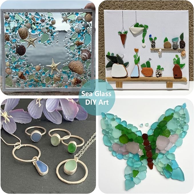 Sea Glass Stones - 0.9LB Red Frosted Glass Pebbles Gemstones - Perfect for Aquarium Rocks, Fish Tank Gravel, Vase Fillers, DIY Crafts, and Home Decor