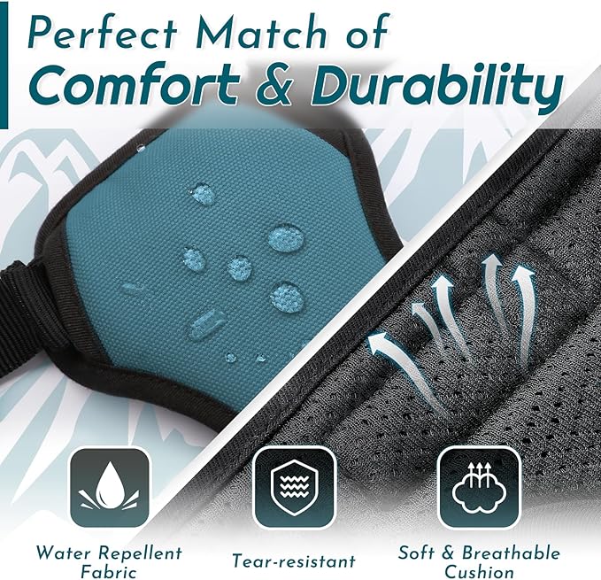 Eagloo Dog Harness Medium Sized Dog, No Pull Service Vest with Reflective Strips and Control Handle, Adjustable and Comfortable for Easy Walking, No Choke Pet Harness with 2 Metal Rings, Dark Green, M