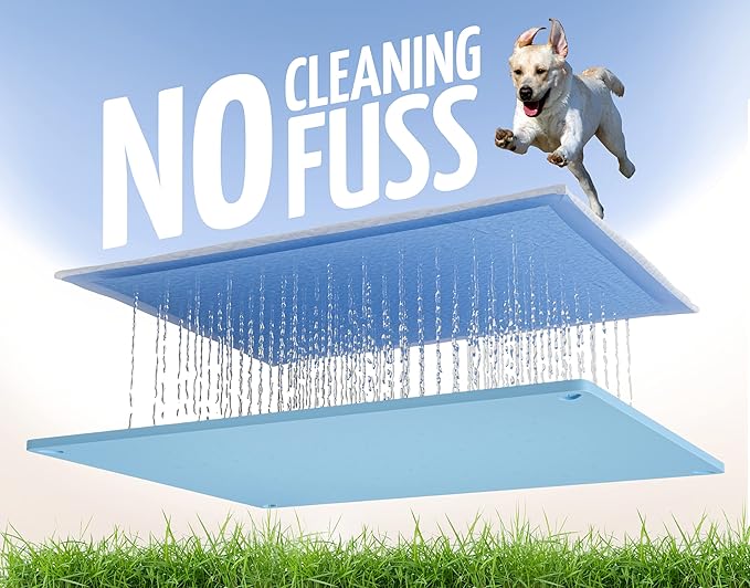 Skywin TidyFriend 3 Pk Pee Pad Holder Tray for 30” x 23” Pee Pads with Corner Lock Holes, Raised Edges, Non-Spill, Easy to Clean Silicone Dog Potty Tray Holder, for Indoor Floor Protection (Blue)