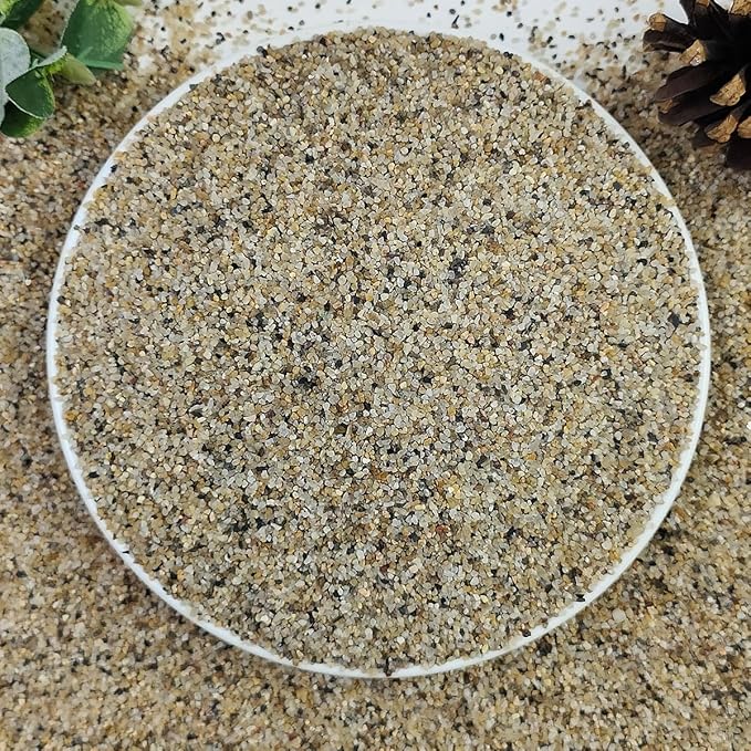5lbs Aquarium Gravel, 1/16"(0.6-1.2mm) Natural River Rocks Succulent Cactus Pea Gravel for Plants, Fish Tank, Decorative Pebbles for Gardening, Flower Pots, Vase Fillers, Landscaping