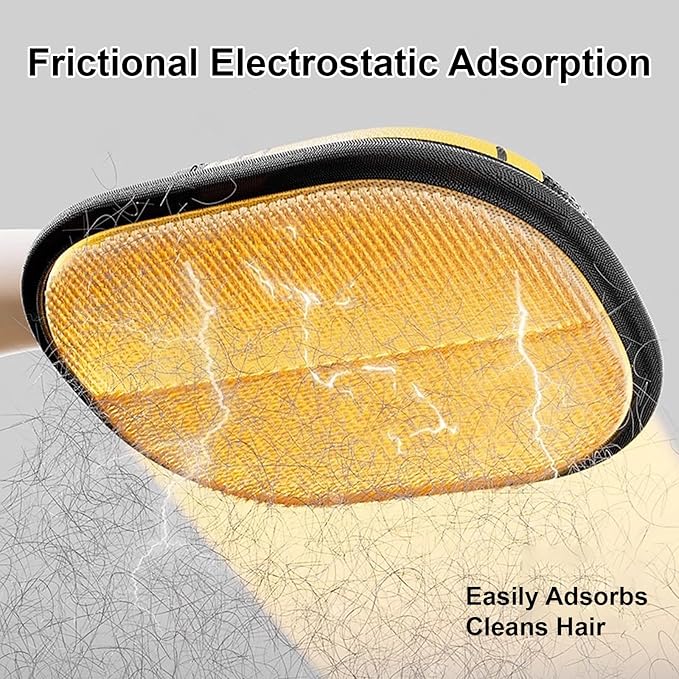 Pet Hair Remover, Electrostatic Gloves Pet Hair Removal, Reusable Double Sided Electrostatic Pet Hair Remover