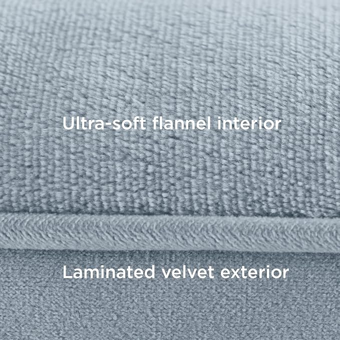 Bedsure Orthopedic Dog Beds Large Sized Dog - Washable Large Dog Cat Bed Waterproof, Comfort Dogs Couch Sofa with Washable Removable Cover, Pet Bed with Nonskid Bottom, Light Blue, 35"