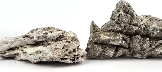 LANDEN Seiryu Stones Natural Rocks (17lbs, 3~11 inches,7-8pcs) for Aquarium, Paludarium, Terrariums, Landscaping Rocks, Aquascaping