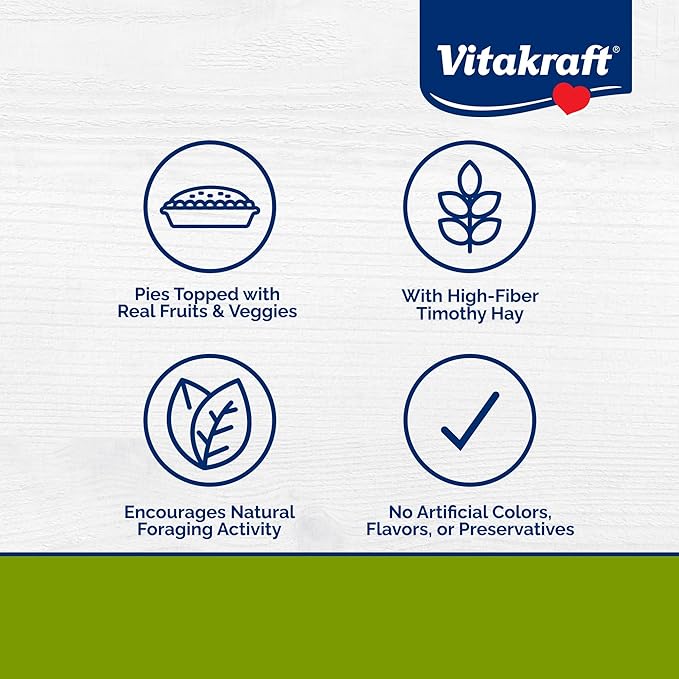Vitakraft Berry Pie and Harvest Pie Small Animal Treat 8 Pack
