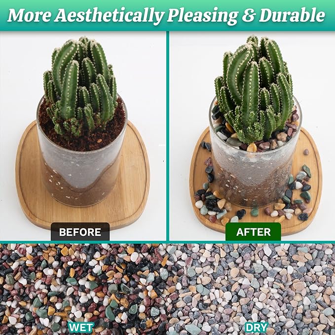 AVALUTION Aquarium Gravel for Plants -7lb Fish Tank Gravel for Succulent Cactus & Bonsai, 1/4Inch Decorative River Rocks Pebbles for Gardening, Flower Pots, Landscaping, Terrarium