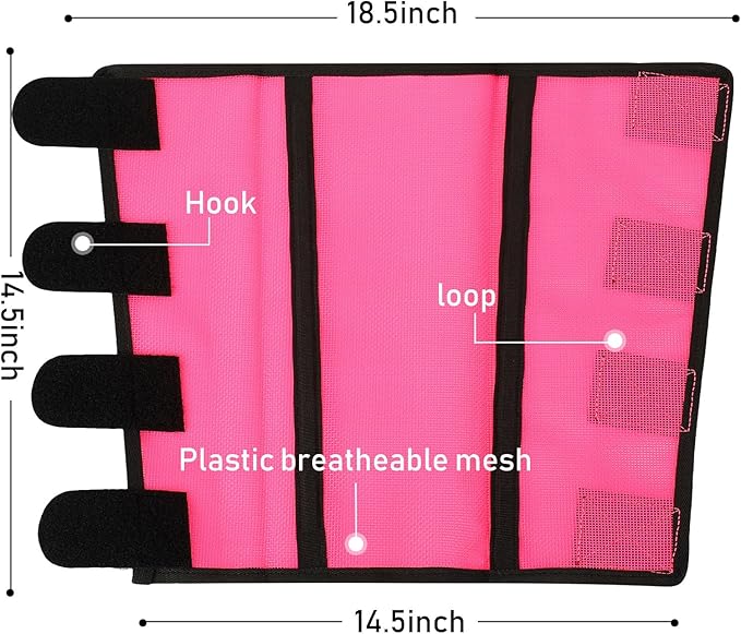 Jexine 12 Fly Boots for Horse Set of 12 Loose Breathable Mesh Horse Fly Sheets Protective Horse Leg Wraps Leggings for Preventing Flies and Mosquitoes Bites (Purple, Red, Pink)