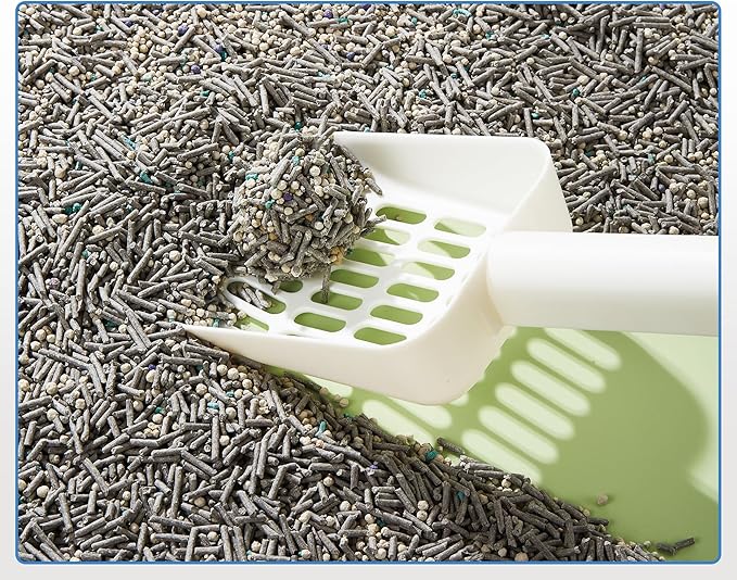 Vealind Cat Litter Fast Clumping Tofu Cats Litter, Flushable Ultra Absorbent 5 in 1 Dust-Free Flushable Odor Free Activiated Carbon Litter Pellets Unscented (2 PACK-16 Pounds)