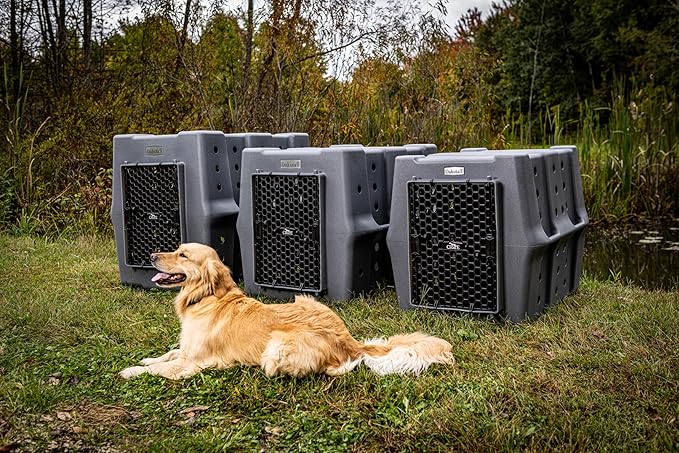 Dakota 283 Crate - Canine Rough and Tough Economy Kennel (Dark Granite, Intermediate)