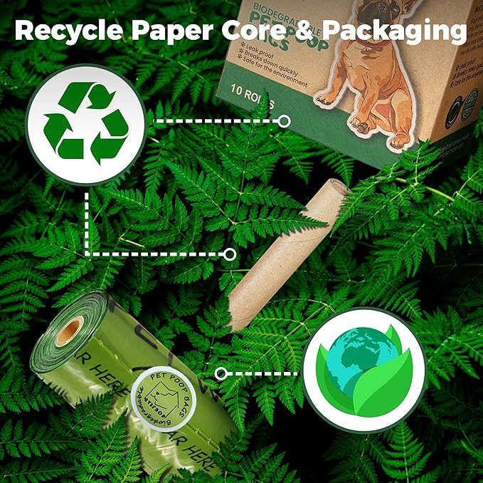 Biodegradable Dog Poop Bags 720 Count 48 Rolls, Leak Proof and Thicken Pet Poop Bag (Scented)