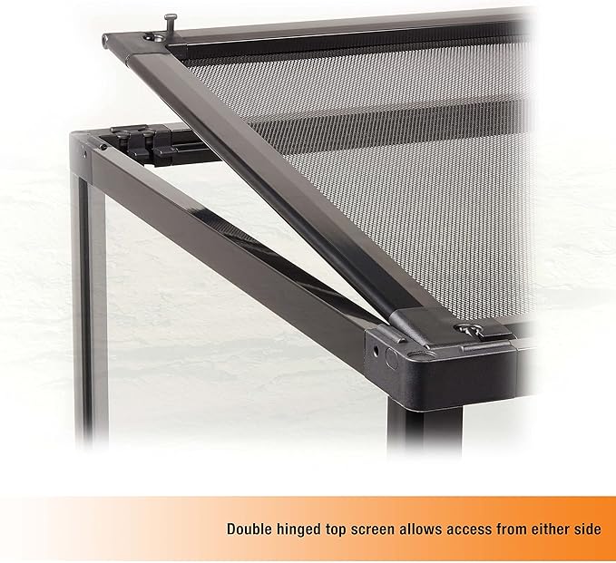 Zilla QuickBuild Reptile 20 Gallon Glass Terrarium Habitat with Bedding Tray For Geckos, Snakes, Lizards, Frogs, Turtles, and Tortoises, 30" x 12" x 12"