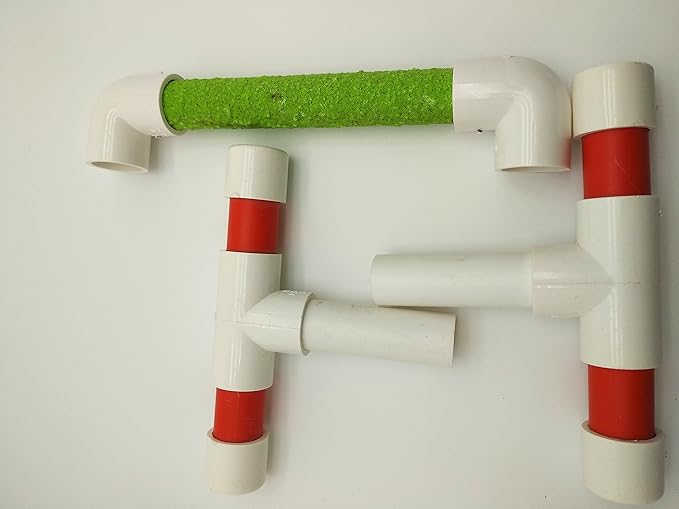 Small Bird Parrot Stand Perch Table Top Stand Playground Grind Perch Swing Training Playstand Exercise Chew Toys for Budgies Parakeet Cockatiel Conure Finch (Stainless Steel Tray, M)