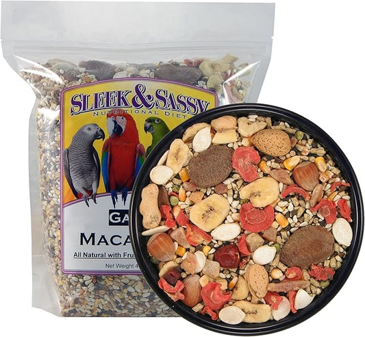SLEEK & SASSY Garden Macaw Parrot Food (4 lbs.)