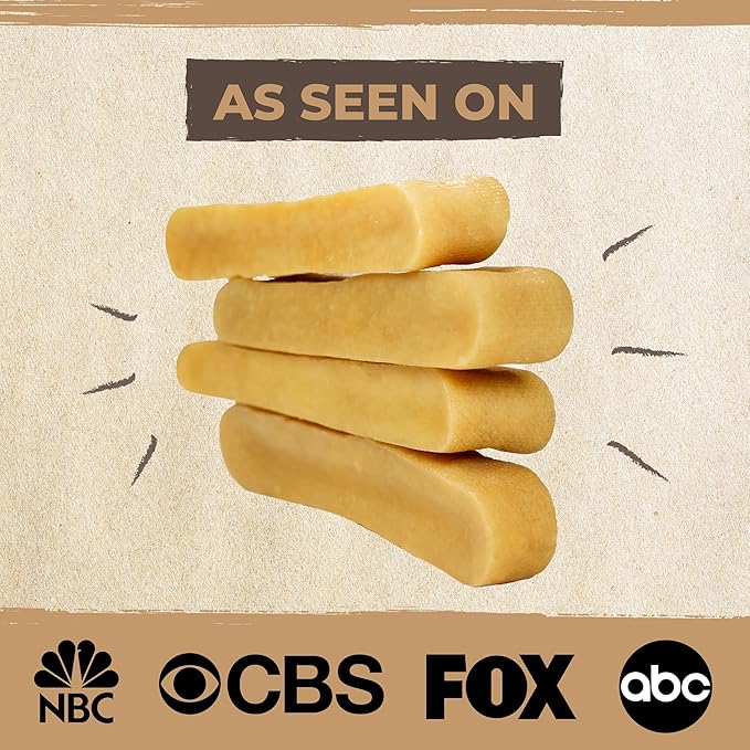 Mighty Paw Yak Cheese Dog Chews - All-Natural Treats for Dogs, High Protein Treat with 68 Grams of Protein Per Chew, Delicious and Long Lasting, Odor Free with Limited Ingredients, Monster, 12 Pack