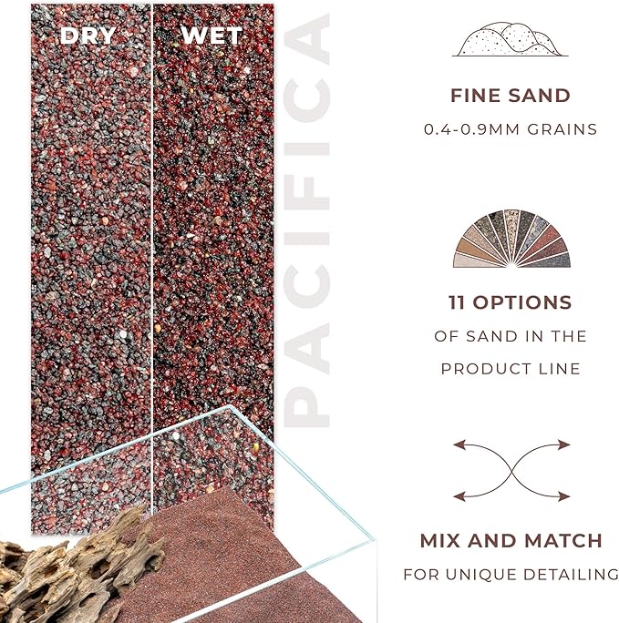 Ultum Nature Systems Controsand Pacifica Gravel (8L) - Small Pebbles for Fish Tank - Planted Aquarium Rocks - Fish Tank Substrate - Aquarium Pebbles - Versatile Fish Tank Stones