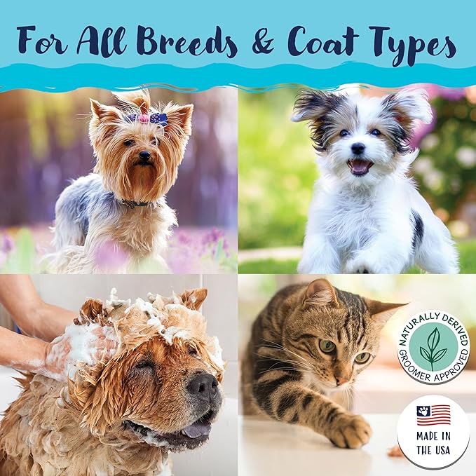 Bobbi Panter Dog Shampoo - Made in USA - All Natural Formula for Heavy Duty Deodorizing & Degreasing - Concentrated 25:1 for Professional Groomers - Fresh Clean Scent, 13 Oz