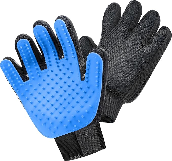 Maxpower Planet Pet Grooming Gloves for Dogs and Cats - Grooming Mitt for Dogs -Cat Gloves - Hair Removal Bruh - All Hair Types